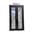 Гарантированное качество уникальное слайд-алюминиевое черное стеклянное пожарная дверь